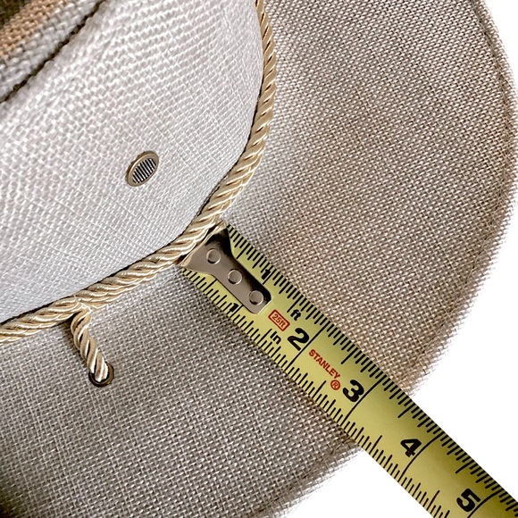 Luxtrada Classic Western Cowboy Linen Aussie Hat Twisted Rope Chin Strap New - Picture 12 of 16